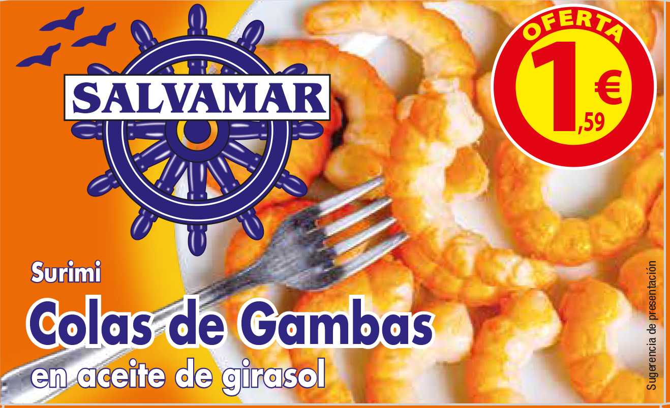 COLAS DE GAMBA EN ACEITE OL-120 FA SALVAMAR