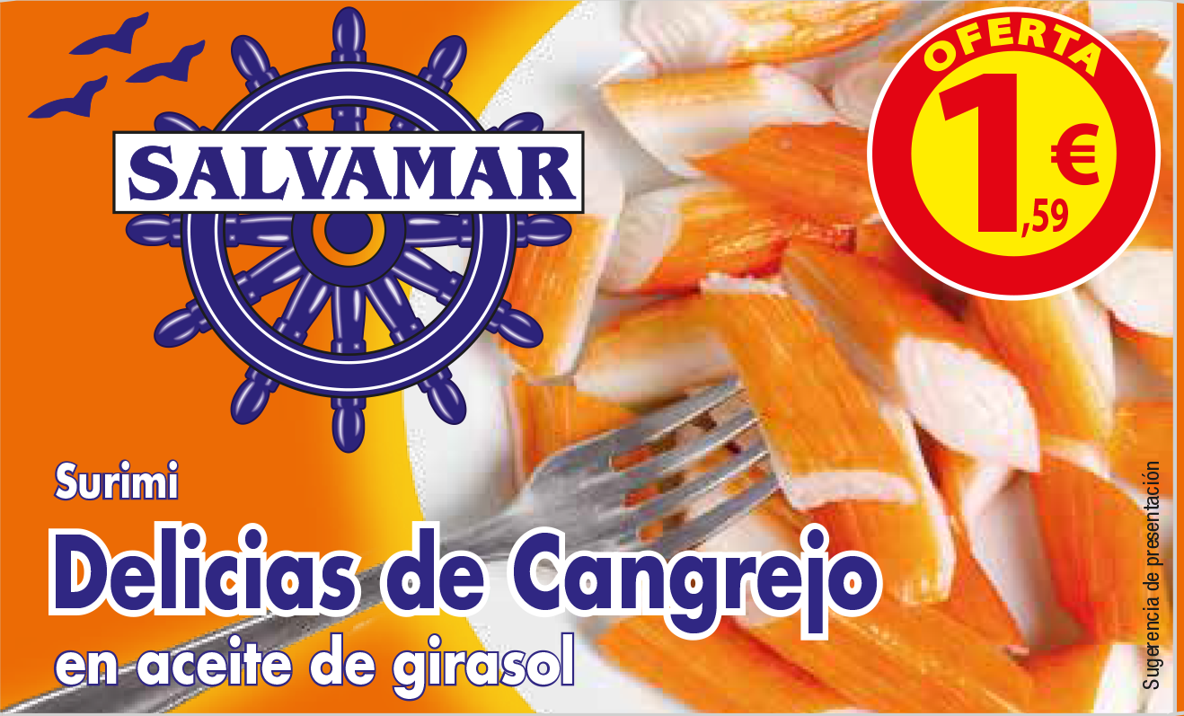 DELICIAS DE CANGREJO EN ACEITE OL-120 FA SALVAMAR