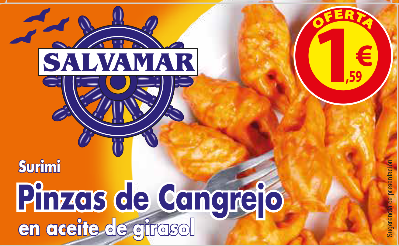 PINZAS DE CANGREJO EN ACEITE OL-120 FA SALVAMAR