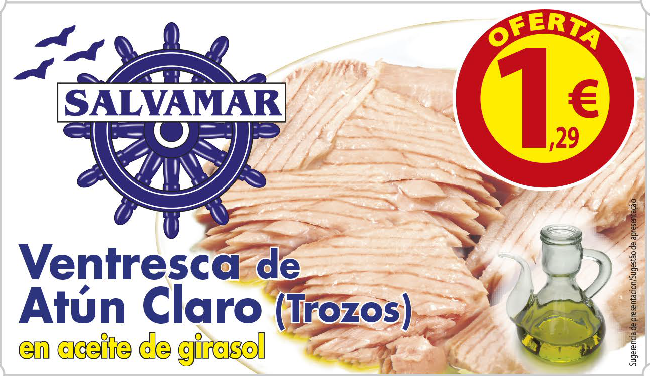 SALVAMAR TROZOS DE VENTRESCA ATUN EN ACEITE RR90FA